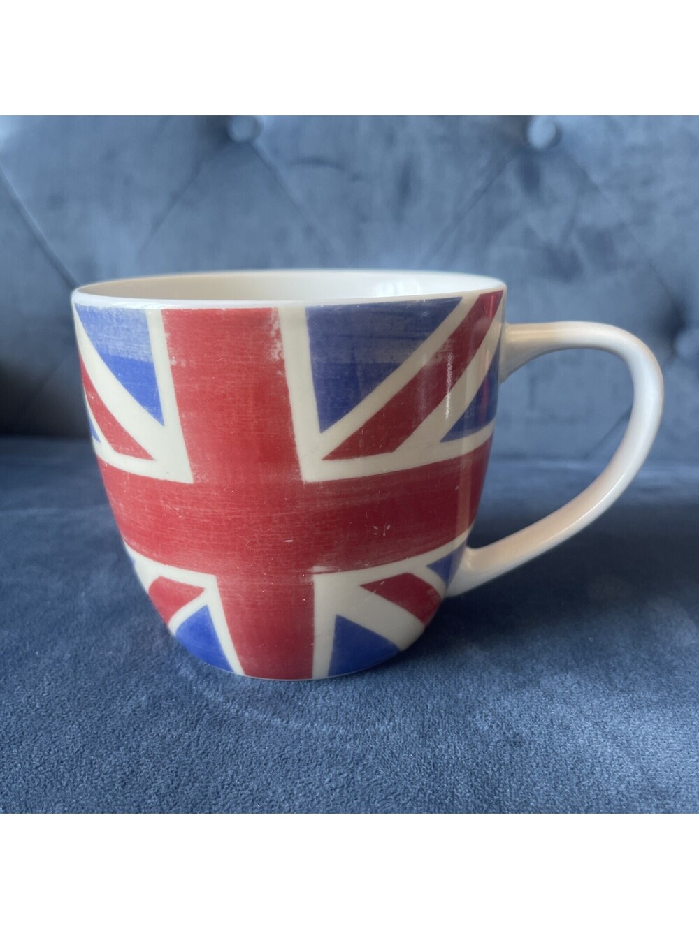 Pimpernel Portmeirion Coffee Mug Tea Cup British Flag 16 Oz Red Blue Ceramic UK